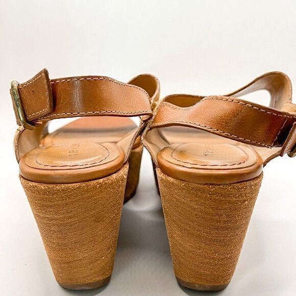 Trask Robyn Leather Platform Wedge Size 8.5 - Picture 3 of 7